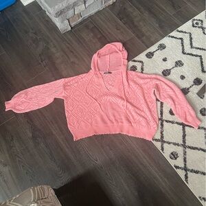 SHEIN Hooded Crop Top